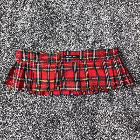 Teacher's Pet Dresses & Skirts - Teacher's Pet Red Plaid Costume Mini Skirt One Size